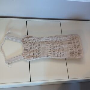 Abercrombie & Fitch Crochet Beige Dress
